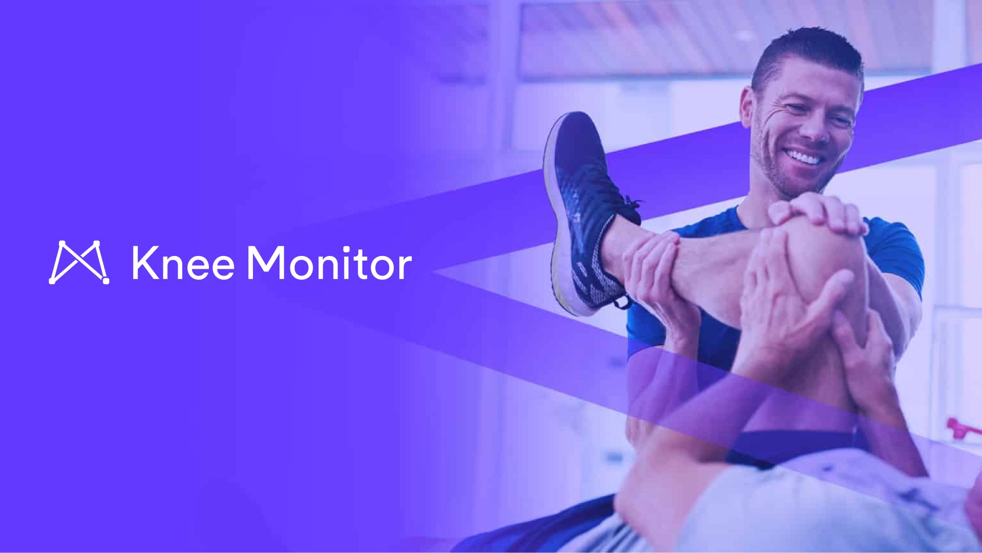 Knee Monitor app screen showing a patient assessment in progress